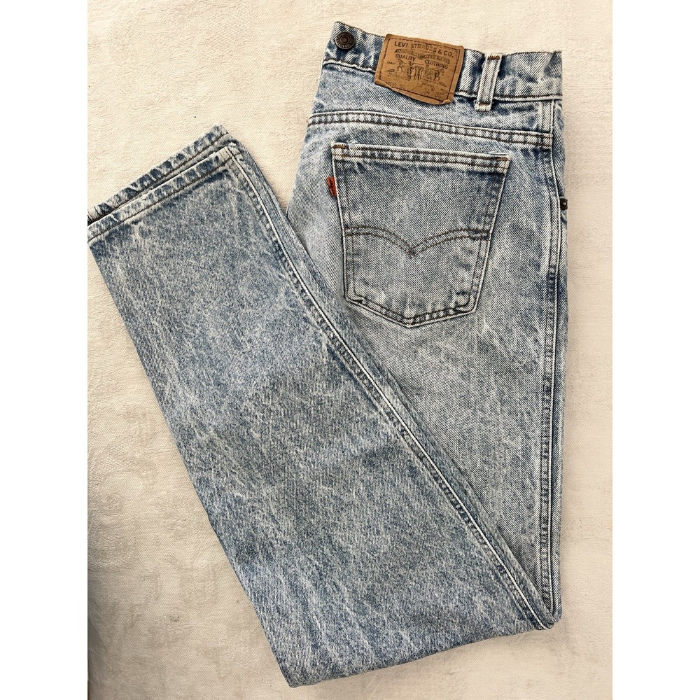 Vintage Men's Levi's 40552 Jeans Logger Suspender‎ Buttons 34x34 1980's 87